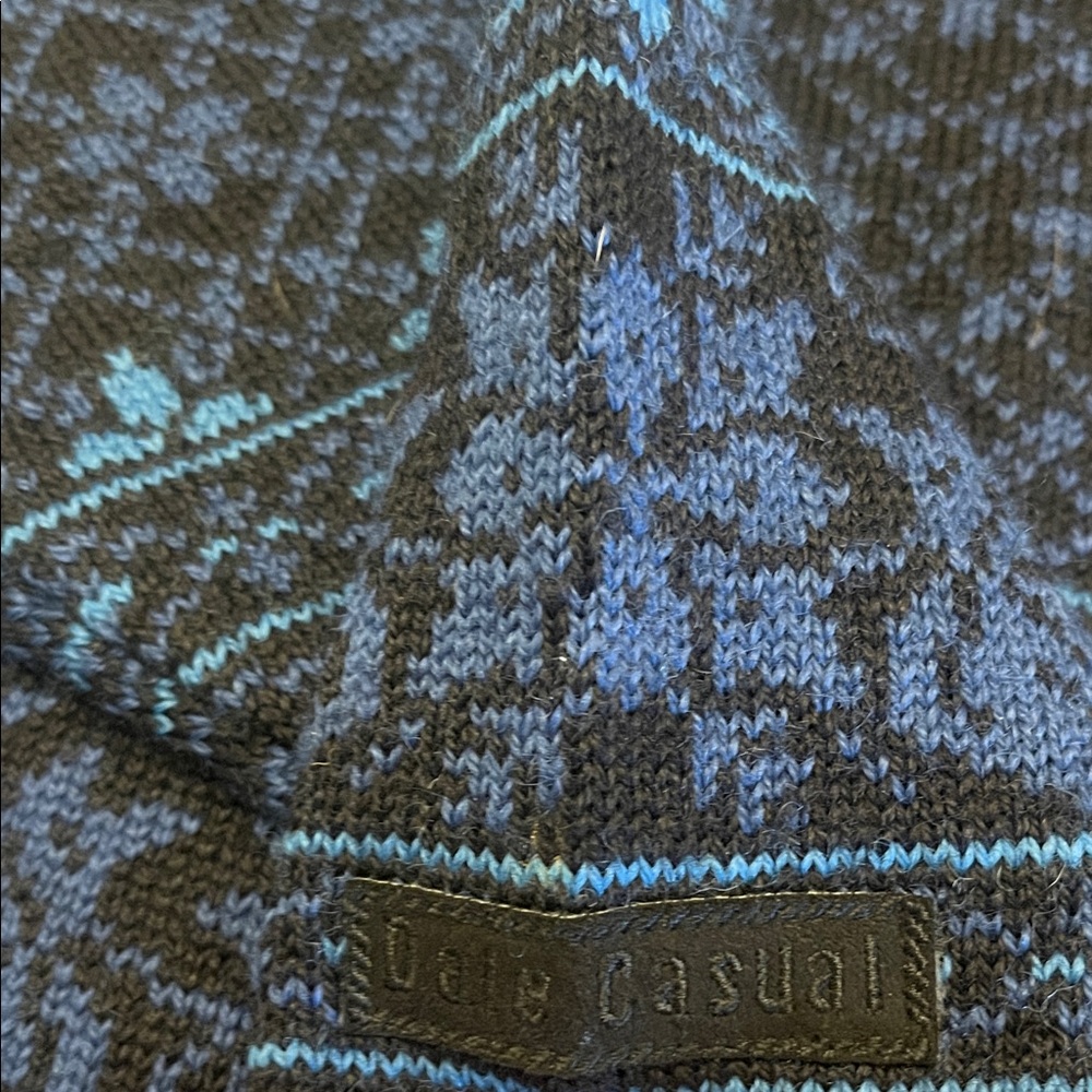 Dale of Norway Blue and Black Knit Sweater - Picture 9 of 10
